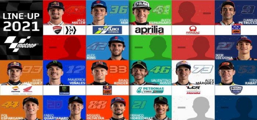 Inilah Susunan Pembalap MotoGP 2021, Rossi Dipastikan Pindah Ke Petronas Yamaha